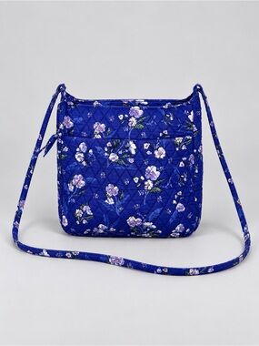 Vera Bradley Wild Roses Hipster Crossbody Bag Purse Floral Quilted